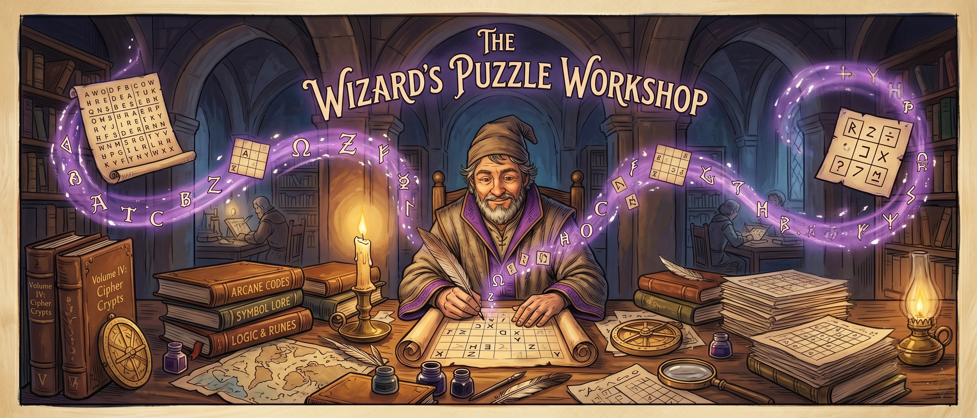 The Wizard's Puzzle Workshop — Spellbound